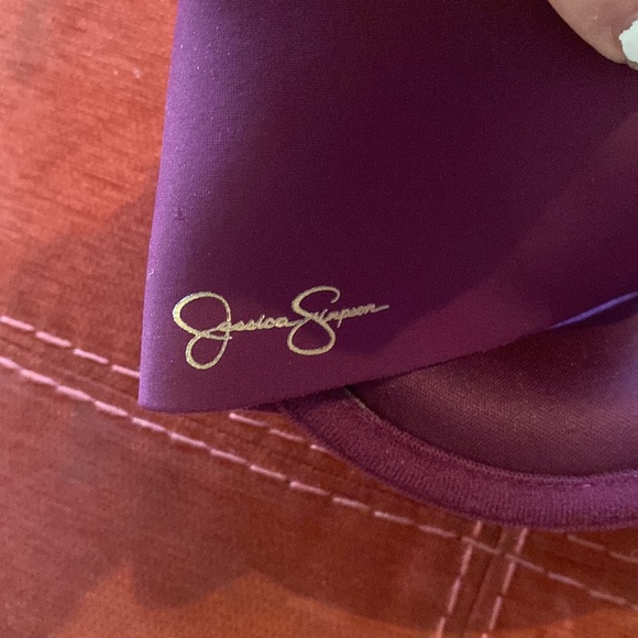 JESSICA SIMPSON BRA: Comfort Nylon Size 36B Eggplant - Picture 4 of 6